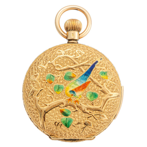 Swiss gold exotic watch for the Chinese market Circa 1900 Swiss gold exotic watch for the Chinese market Circa 1900