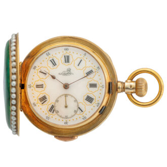 Elegant Swiss gilt-silver watch for the Chinese market Circa 1895
