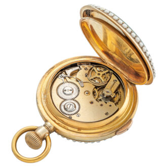 Elegant Swiss gilt-silver watch for the Chinese market Circa 1895