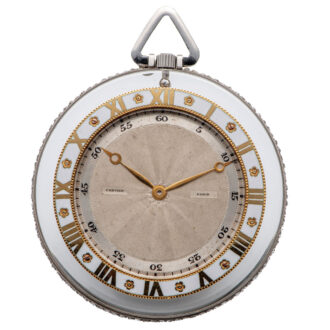 Fine French platinum rock crystal dress watch Circa 1910