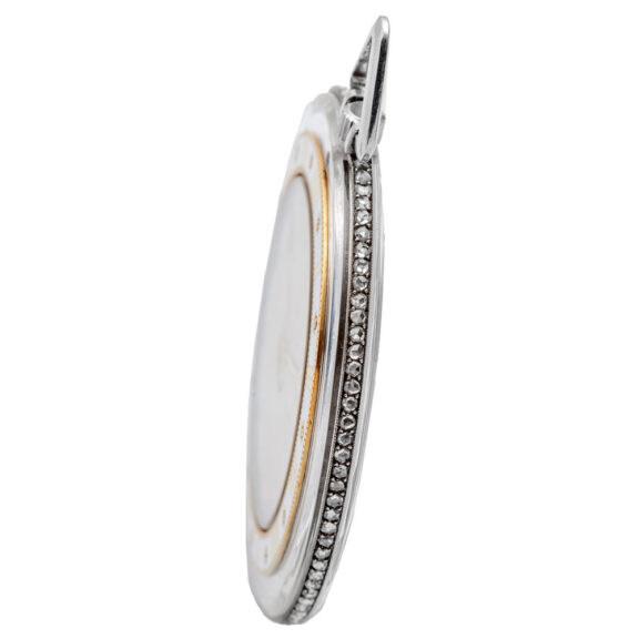Fine French platinum rock crystal dress watch Circa 1910 Fine French platinum rock crystal dress watch Circa 1910