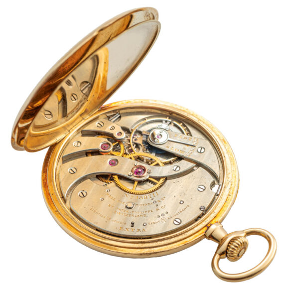 Swiss gold extra quality keyless pocket watch Circa 1910 Swiss gold extra quality keyless pocket watch Circa 1910