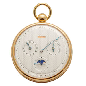 Rare Swiss gold watch with two complications Circa 1983