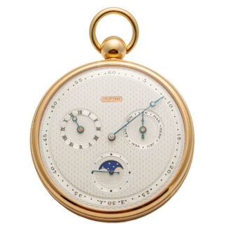 Rare Swiss gold watch with two complications Circa 1983