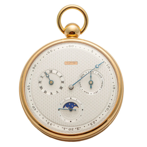 Rare Swiss gold watch with two complications Circa 1983