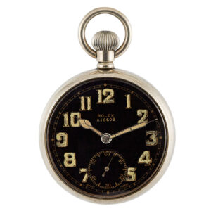 Swiss stainless steel military pocket watch Circa 1930