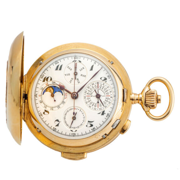 Swiss gold complicated watch for the Spanish market Circa 1910