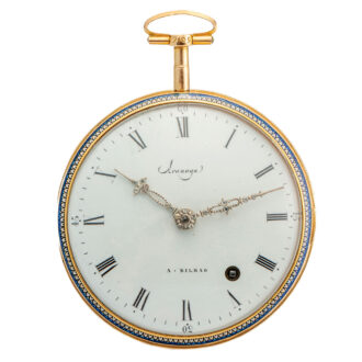Swiss gold watch made for the Spanish market Circa 1790