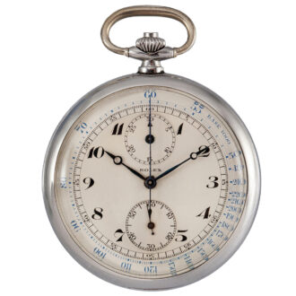 Swiss stainless steel staybrite chronograph Circa 1940