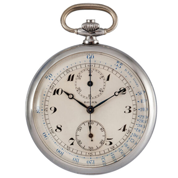 Swiss stainless steel staybrite chronograph Circa 1940