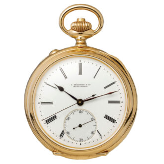 German 18 carat gold chronograph pocket watch Circa 1885