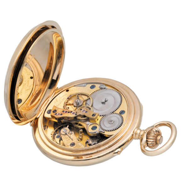 German 18 carat gold chronograph pocket watch Circa 1885 German 18 carat gold chronograph pocket watch Circa 1885