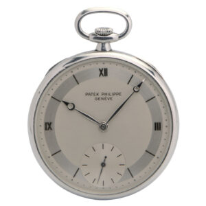 Rare Swiss platinum keyless pocket watch Circa 1930