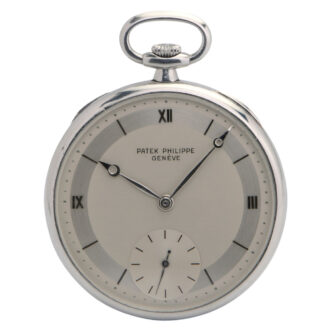 Rare Swiss platinum keyless pocket watch Circa 1930