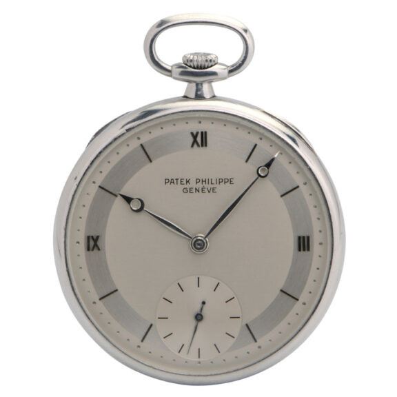 Rare Swiss platinum keyless pocket watch Circa 1930