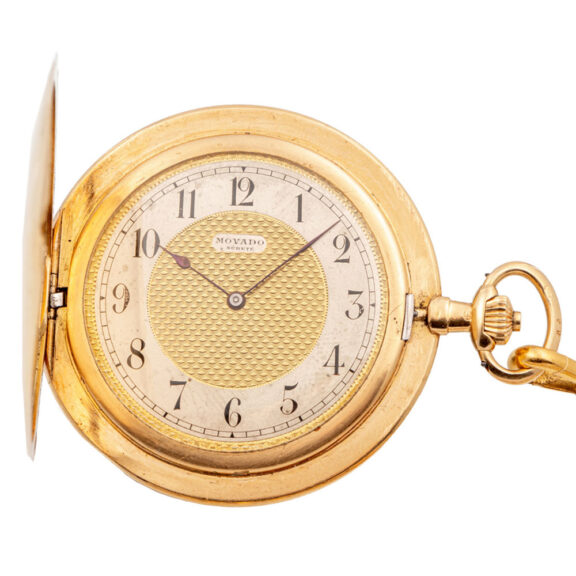 Swiss 18 carat gold hunting cased pocket watch Circa 1920