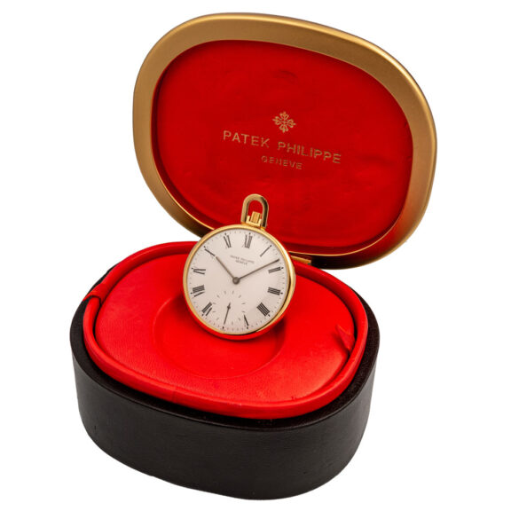 Swiss yellow gold open faced lever pocket watch Circa 1980 Swiss yellow gold open faced lever pocket watch Circa 1980