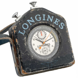 Swiss stainless steel complicated pocket watch Circa 1965