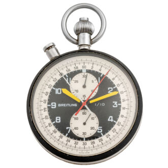 Swiss stainless steel watch with chronograph Circa 1965