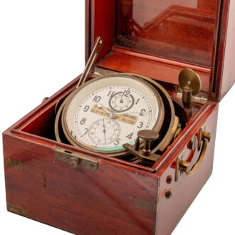 French brass marine watch with 54h power reserve Circa 1920