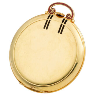 Swiss gold open faced Art Deco dress watch Circa 1930