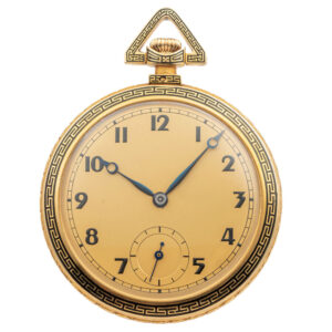 Swiss gold and enamel Art Deco dress watch Circa 1930