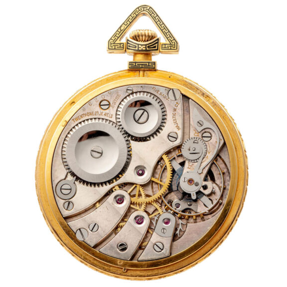 Swiss gold and enamel Art Deco dress watch Circa 1930 Swiss gold and enamel Art Deco dress watch Circa 1930