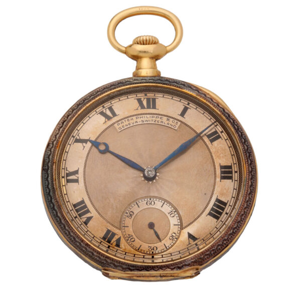 Swiss gold watch with enamel Imperial eagle Circa 1930