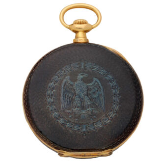 Swiss gold watch with enamel Imperial eagle Circa 1930