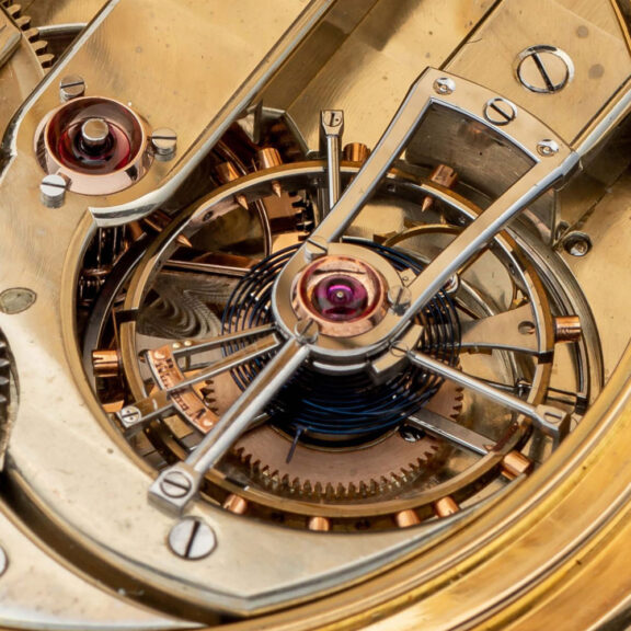 Swiss gold watch with one minute tourbillon Circa 1900 Swiss gold watch with one minute tourbillon Circa 1900