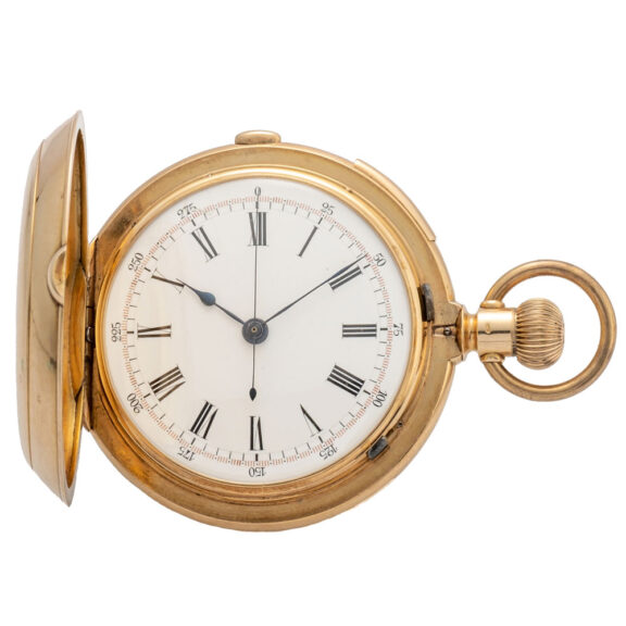 Fine Swiss 14K gold repeating chronograph Circa 1890