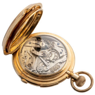 Fine Swiss 14K gold repeating chronograph Circa 1890