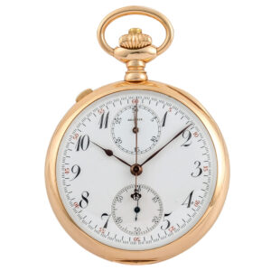 Swiss gold chronograph for the American market Circa 1910