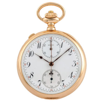 Swiss gold chronograph for the American market Circa 1910