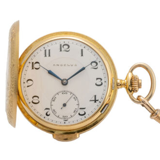 Swiss 18K gold quarter repeating pocket watch Circa 1935