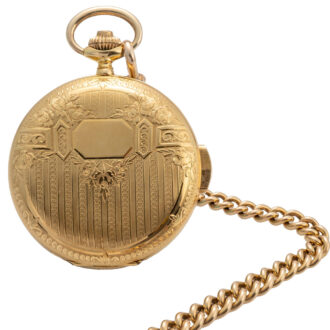 Swiss 18K gold quarter repeating pocket watch Circa 1935