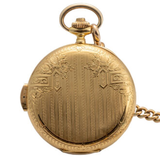 Swiss 18K gold quarter repeating pocket watch Circa 1935