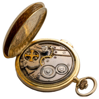 Swiss 18K gold quarter repeating pocket watch Circa 1935