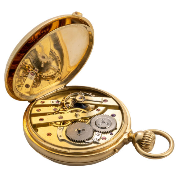 French gold open faced with 30H power reserve Circa 1872 French gold open faced with 30H power reserve Circa 1872