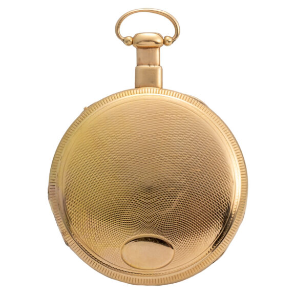 French 18K gold half-skeletonized repeater Circa 1810 French 18K gold half-skeletonized repeater Circa 1810