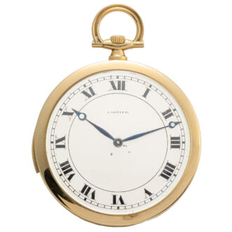 French 18K gold minute repeating dress watch Circa 1925