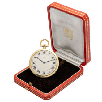 French 18K gold minute repeating dress watch Circa 1925