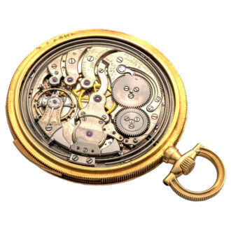 French 18K gold minute repeating dress watch Circa 1925