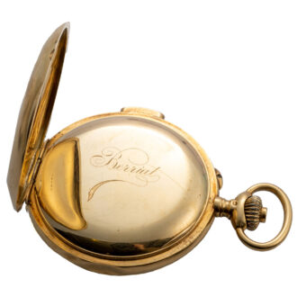 Swiss 18K gold quarter repeating chronograph Circa 1905