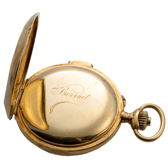 Swiss 18K gold quarter repeating chronograph Circa 1905 Swiss 18K gold quarter repeating chronograph Circa 1905