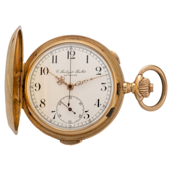 Swiss 18K gold quarter repeating chronograph Circa 1910