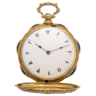 Swiss gold scalloped watch for the Turkish market Circa 1850