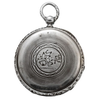 Swiss silver keywinding cylinder pocket watch Circa 1860 Swiss silver keywinding cylinder pocket watch Circa 1860