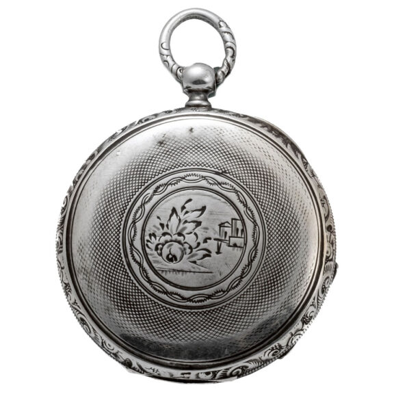 Swiss silver keywinding cylinder pocket watch Circa 1860 Swiss silver keywinding cylinder pocket watch Circa 1860