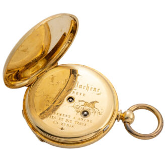 Swiss gold open faced keywinding pocket watch Circa 1840 Swiss gold open faced keywinding pocket watch Circa 1840